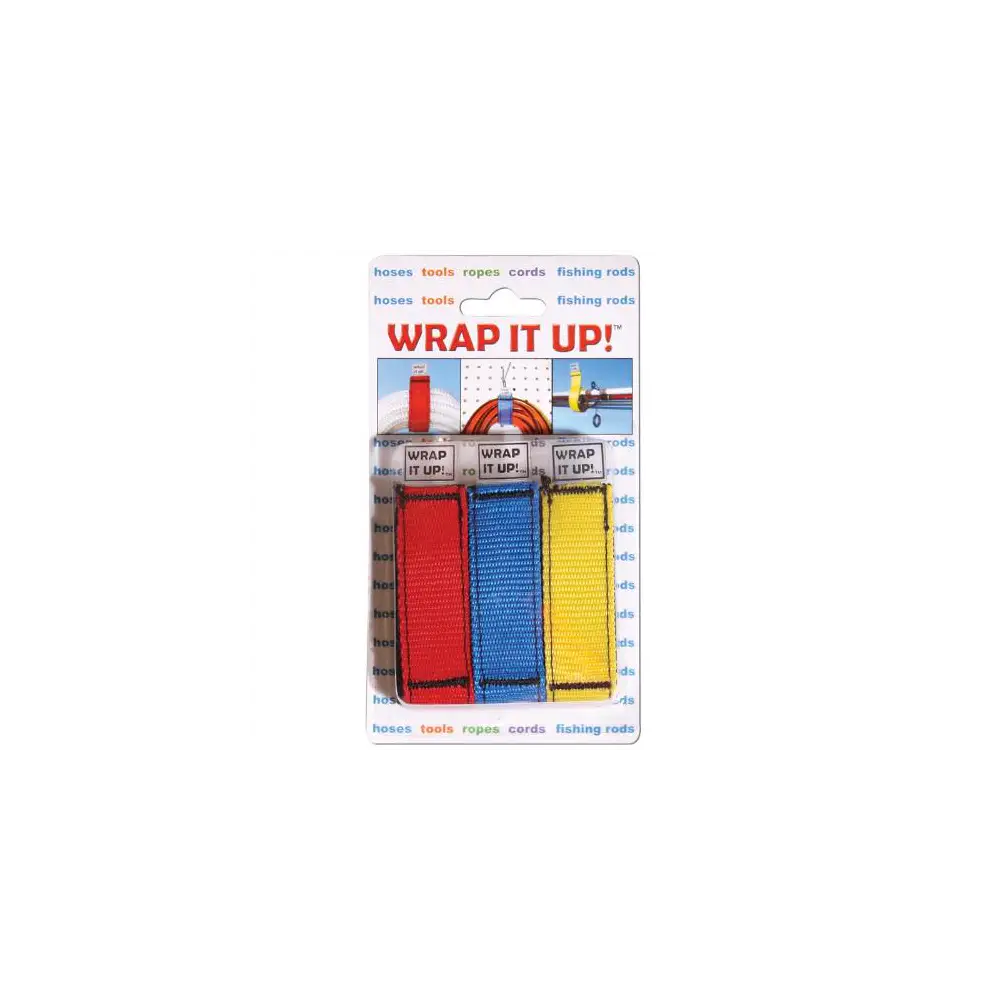 Wrap It Up Straps - Assorted Set of 100 12" x 1" Velcro Straps - AIRWR-12100